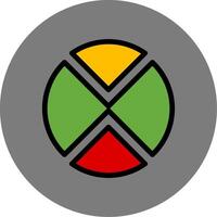 Pie Chart Colorful Icon vector