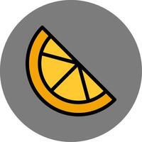 Orange Slice Colorful Icon vector