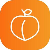 Peach Colorful Icon vector