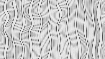 Black and White Striped Wave Pattern. Modern Abstract Background vector