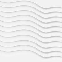 Abstract white waves on a white background vector