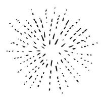 Rays on a white background in a flat style vector