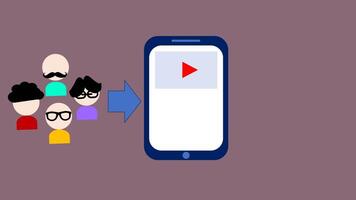 Infographic Animation of Content Monetization Showing Viewers, Smartphone Interaction, and Revenue video