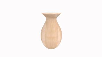 Handcrafted wooden vase creation in a local studio during daytime video