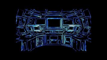 Spaceship Control Panel Buttons and levers for navigation. video