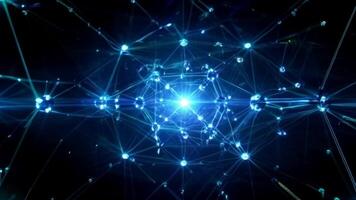 Futuristic Data Network Grid Motion video