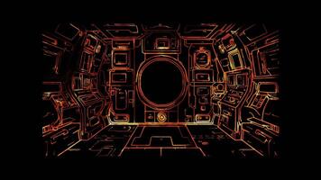 Spaceship Control Panel Buttons and levers for navigation. video