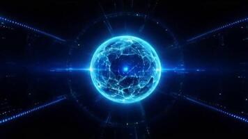 Abstract Tech Sphere Pulsating Lights video