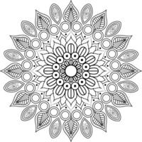 Outline Mandala abstract mandala pattern. vector
