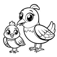 Intricate Digital Sketch of a Bird and the Letter B in Black and White vector