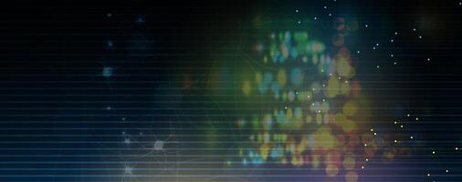 abstract background with glowing lines and dots vector