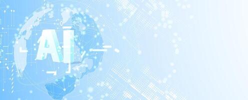 ai technology concept background vector