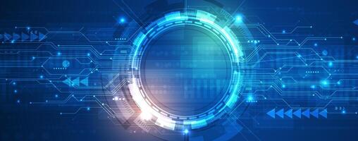 the future of technology and technology in the future vector