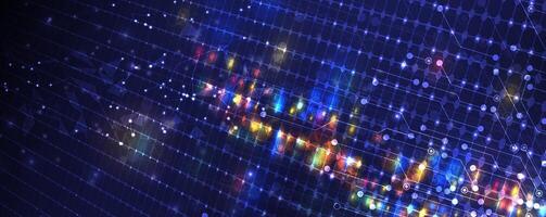 abstract background of digital data and lines vector