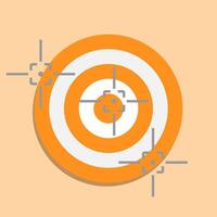 illustration target board and arrow concept about improving focus and accuracy skills for work, business growth, life skills, education vector