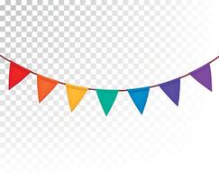 Rainbow marshes and flags. Colorful confettif or Pride Month letter symbol LGBTQ event decoration. vector