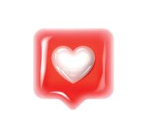 Button with heart shape icon. Ask for love. Take care. vector