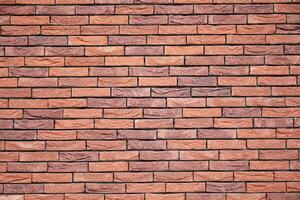 red textured brick wall, long and narrow modern bricks, horizontal decorative masonry, Textured stone background, brickwork outside new building, photo