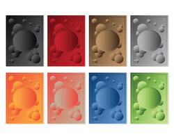 abstract gradient cover set template vector