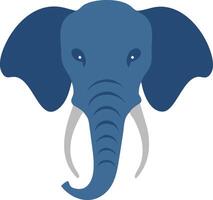 Elephant icon and color graphic design, Elephant logo , Animal of Elephant head illustration vector