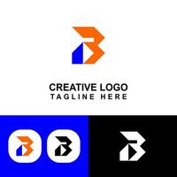 Elegant logo with B concept. Good for business symbols. Colors and text can be edited EPS 10. vector