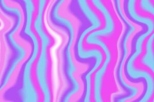 Iridescent Wavy Pattern with Pink and Blue Holographic Flow Design vector