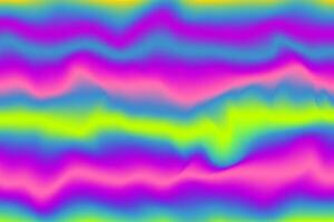 Rainbow wave gradient holographic background vector