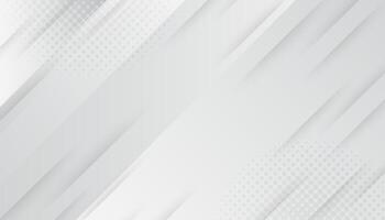 Minimal white and gray background with diagonal lines vector