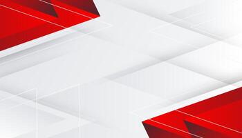 abstract white and red background with geometric shapes vector