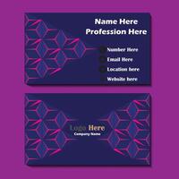 Business Card Design vector
