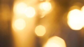 Soft golden bokeh background with a subtle glowing and elegant festive ambiance photo
