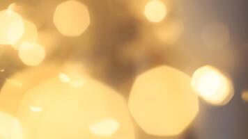 Soft golden bokeh background with a subtle glowing and elegant festive ambiance photo