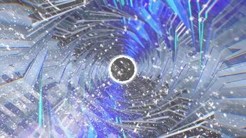 Animation of Abstract 3D Background in the Form of a Spiral 4K video