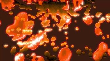 Abstract Background Animation In The Form Of Liquid Metal. 4 K video