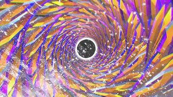 Animation Of Abstract 3 D Background In The Form Of A Spiral 03. 4 K video