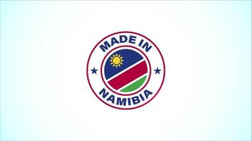 Made In Namibia Badge Design Animation video