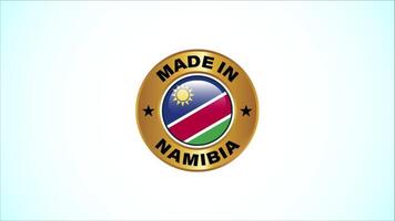 Made In Namibia Badge Design Animation video