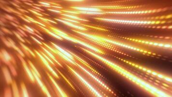 Warm-toned abstract light pattern with glowing orange and yellow dots, creating a lively and futuristic effect. Suitable for tech and digital projects background video