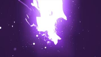 Bright pink electric lightning energy surge in dark space, offering a dynamic and intense visual of electric power and creativity background video