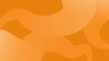 Abstract animation of an orange background with a circular shape. Loop playback on 4k footage video