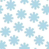 blue snow seamless pattern vector
