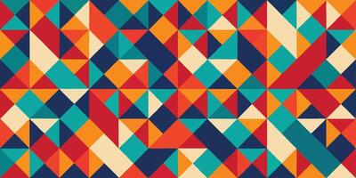 Colorful geometric pattern with triangles vector