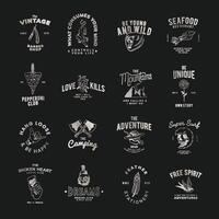 Vintage retro style labels and badges for your business vector