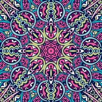 Colorful mandala representing harmony and spirituality creating stunning visual design vector