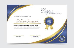 Elegant Simple employee of the month certificate vector