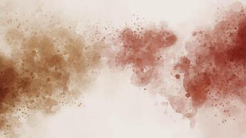 Abstract horizontal watercolor background with Hand drawn texture. red brown Brush stroked painting color vector
