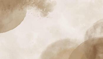 Abstract horizontal watercolor background design. brown backdrop vector