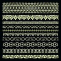 Seamless carved vintage border. Beautiful classic and elegant style patterns. vector