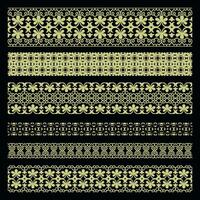 Seamless carved vintage border. Beautiful classic style pattern. Not too bold colors will make the appearance look fresh. vector