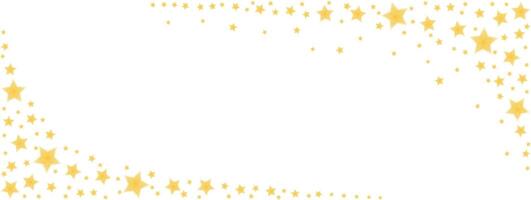 Golden shiny stars with aura , sparkling Christmas confetti banner with frame Shimmering beautiful abstract template. Glowing invitation template. vector